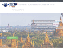 Tablet Screenshot of pinnacle-travel.com